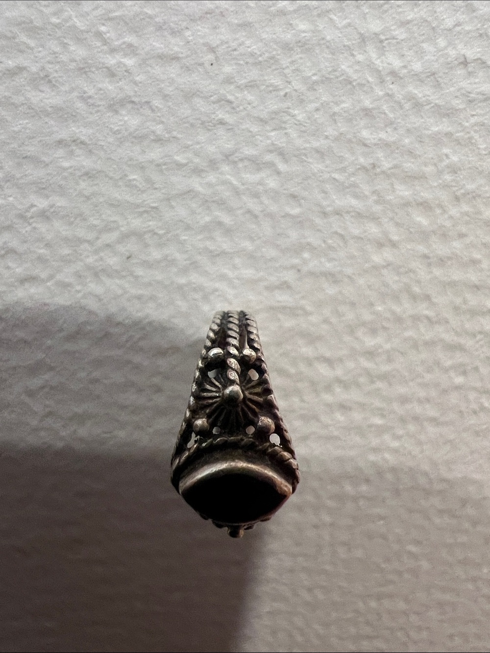 Black Marquise Stone Ring - Picture 3 of 4